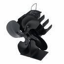 1500RPM 4/5 Blades Stove Fan Silent Fireplace Fire Heat Powered Saving Eco Fan No Electricity & Battery