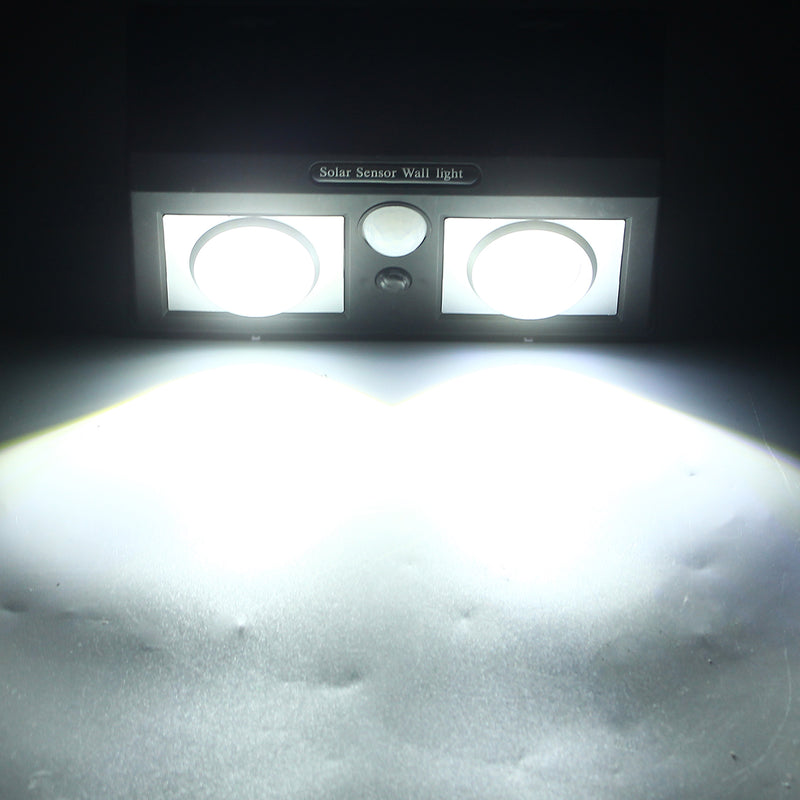 Solar 50 LED Wall Light COB PIR Motion Sensor Outdoor Garden Wall Lamp