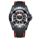 RUIMAS 549 Hollow Design Silicone Sport Men Watch Fashionable Quartz Watches