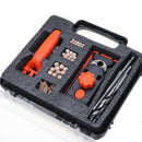 2 in 1 Pocket Hole Jig 6/8/10/12mm Doweling Jig Kit Carpentry Locator Hole Drill Guide DIY Woodworking Tools With Box