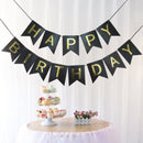 1 SET Paper Happy Birthday Party Bunting Banner Decorations Hanging Pastel Flags Party Decora