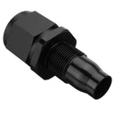 AN-10 Straight Fast Flow Swivel Seal Oil Fuel Hose End Fitting Adapter Black
