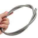 3.28FT Stainless Steel Braided Oil Fuel Coolant Hose Line AN-3 AN3 3.17mm 1/8 Inch