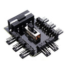 1 to 8 3Pin Fan Hub PWM SATA Molex Splitter PC Mining Cable 12V Power Supply Cooler Cooling Speed Controller Adapter