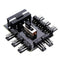 1 to 8 3Pin Fan Hub PWM SATA Molex Splitter PC Mining Cable 12V Power Supply Cooler Cooling Speed Controller Adapter
