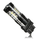 7W 6000K White LED Reverse Turn Signal Light Back Up Fog Lamp 3157 3535 16SMD