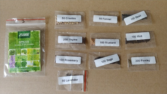 Egrow 10 Varieties Mixed Spice Vegetable Seeds Spice Combo Mix Flower Seeds Herb Plants Seeds