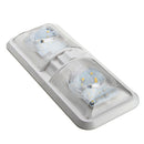 LED Interior Double Dome Ceiling Lights Lamp 6.5W 4500K White 12V for RV Boat Camper Trailer