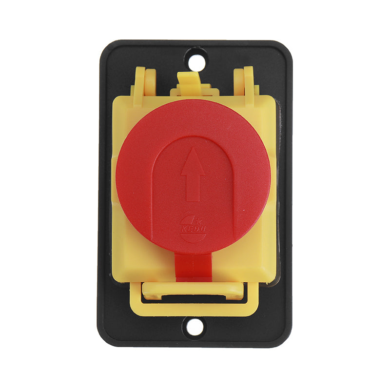 KEDU KJD22 4Pin/6Pin 250V 12(10)A Electromagnetic Waterproof Push Button Switch
