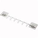 Stainless Steel 6-Link Hook Multi-Function Adjustable Kitchen Storage Six-Row Hook Home Hook