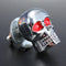 5mm Chrome Skull License Plate Frame Screws Bolts Kit Silver