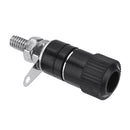 Excellway 10Pcs 4mm Banana Socket Nickel-plated Link Post Nut Banana Plug Jack Connector Red Black