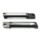 Aluminum Foot Pegs Footrest For Harley Touring Sportster Dyna Softail Black
