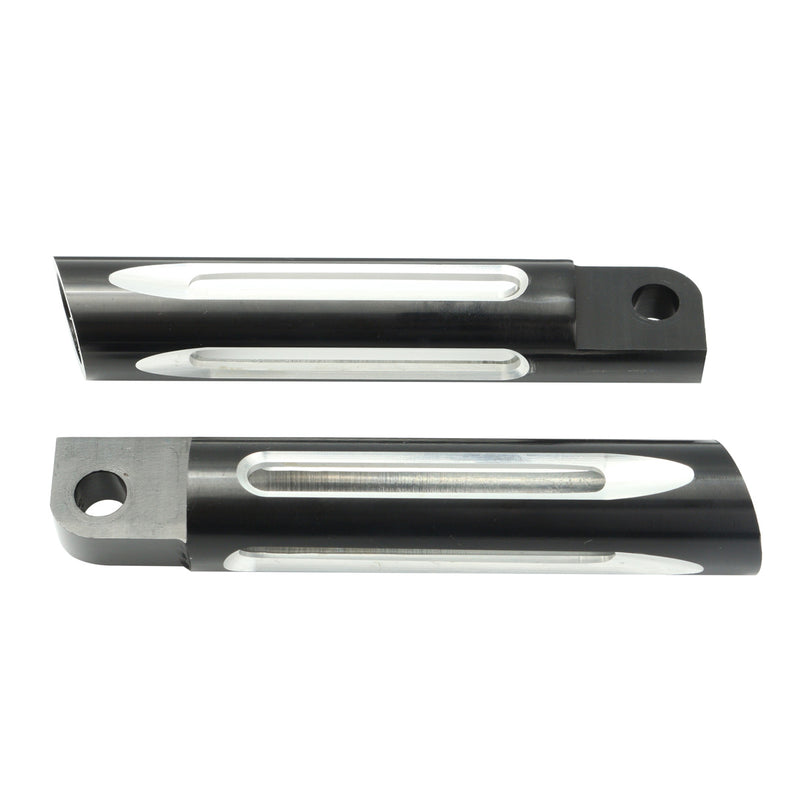 Aluminum Foot Pegs Footrest For Harley Touring Sportster Dyna Softail Black