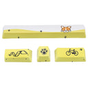 Five-sided Dyesub PBT OEM Profile Yellow Dog Shark2 Space Bar 6.25u Novelty Keycap + ESC Enter Keycaps