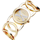 BAOSAILI BSL089 Fashion Luxury Crystal Gold Color Dress Wristwatch For Women Ladies Quartz Watch