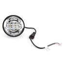 2Pcs 4" 30W 1500LM 6000K 10-32V IP67 Motorcycle LED Headlights Flood Fog Passing Lights