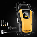 Caraymin 22 Cylinders 150PSI Mini Portable Car Air Compressor 120W 12V Tyre Digital Inflator Pump