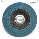 40/60/80/120 Grit Flap Disc 5 Inch Grinding Wheel 125mm Angle Grinder Sanding Tool