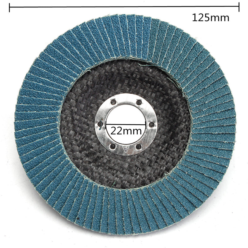 40/60/80/120 Grit Flap Disc 5 Inch Grinding Wheel 125mm Angle Grinder Sanding Tool