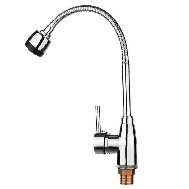 Kitchen 360 Swivel Spout Single Handle Sink Faucet Pull Down Spray Mixer Tap