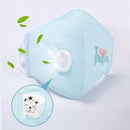 Ear-Hanging Washable Pure Cotton Children's Masks for Outdoor Tourism Students Dust-Proof, Fog-Proof and Haze-Replaceable Carbon Shets Face Mask