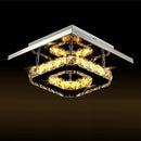 Modern Square Crystal LED Ceiling Light Fixture Pendant Lamp Chandelier Home Decor