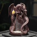 Auspicious Dragon Purple Sand Smoke Backflow Incense Burner Creative Aromatherapy Censer Decorations