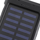 Electric Charging Solar Power Bank Case 2 LED Dual Ports Waterproof Power Bank For Smartphone