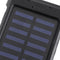 Electric Charging Solar Power Bank Case 2 LED Dual Ports Waterproof Power Bank For Smartphone