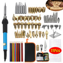 77Pcs Electric Soldering Iron Tools Kit 60W Temperature Control  Welding Station Tip Case