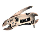 DANIU Bronzed Multitool Adjustable Wrench Jaw+Screwdriver+Pliers Multitool Set