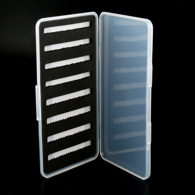 ZANLURE 185x103x13mm 168 Flies Capacity Plastic Fly Fishing Box Fishing Lure Hook Bait Tackle Box