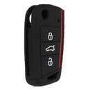 Silicone Remote Key Cover 3-Button Fob Case Shell for Volkswagen VW Golf 7 MK7