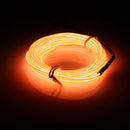 3M EL Led Flexible Soft Tube Wire Neon Glow Car Rope Strip Light Xmas Decor DC 12V