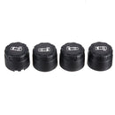Universal C260 TPMS Solar Tire Pressure Monitor System Real-time Tester LCD Screen with 4 External Sensors Vibration Power On and  Auto Power OFF