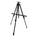 Folding Iron Easel Stand Tripod Adjustable Height Lightweight Sturdy Painting Display Portable Sketching Rack with Carrying Bag