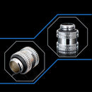 SIERRACOOL 15mm Extension Gear Shape Hard Pipe Connector Water Cooling Hard Tube G1/4 Inner Thread Adaptor for CPU Water Cooling Radiator