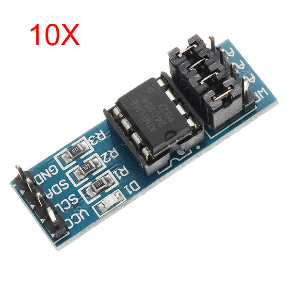 10Pcs AT24C256 I2C Interface EEPROM Memory Module
