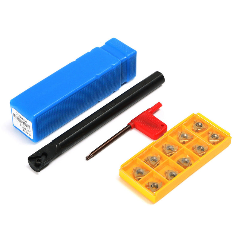 SNR0013M16 Lathe Turning Tool Holder with 10pcs 16IR AG60 Inserts