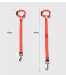 KCASA Pet Car Safety Belt Practical Dog Cat Pet Safety Necklace Adjustable Car Seat Belt Harness Leash Travel Clip Strap Lead Car Seat Belt