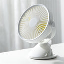 Well Star WT-F15 Portable Clip Fan 360 Degrees Rotation USB Mini Stripe Fan Rechargeable Air Cooling Fan Clip Desktop Fan Dual Use Portable Home Student Office Fan
