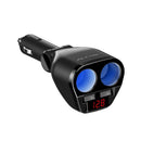 ACCNIC 5V 1A/2.4A Dual USB Car Charger C igarette L ighter Splitter Socket Adapter 120W LED Voltage Monitor Auto Car USB Plug Converter