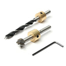 Wood Working Pocket Hole Locate Punch Jig Kit With Step Drilling Bit Wood Tools Set