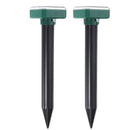 10pcs Square Solar Electronic Ultrasonic Repeller Fram Snake Mice Pest Insect Animal RejectionTrap Killer Not Crystalline Silicon Type