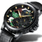 TEVISE T815 Military Style Calendar Automatic Mechanical Watch Leather Strap Men Watch