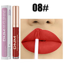 12 Colors Threaded Tube Lip Gloss Matte Liquid Lipstick Makeup Long-Lasting