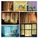 3M*1M/3M*2M USB Waterproof Sliver Wire LED String Light Curtain Tree Strip Fairy Christmas Holiday Party