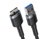 Baseus Cafule USB3.0 Male to Micro-B 2A 1M Hard Drive Data Cable for Mobile Phone Hard Drive