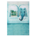 3x5FT 5x7FT 3D Effect Blue Elephant Photography Backdrop Studio Prop Background